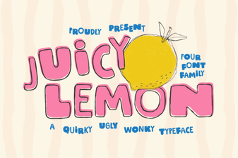 Juicy Lemon Font: Fresh Design Inspiration