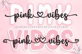 Pink Vibes Duo Font for Bold & Playful Designs